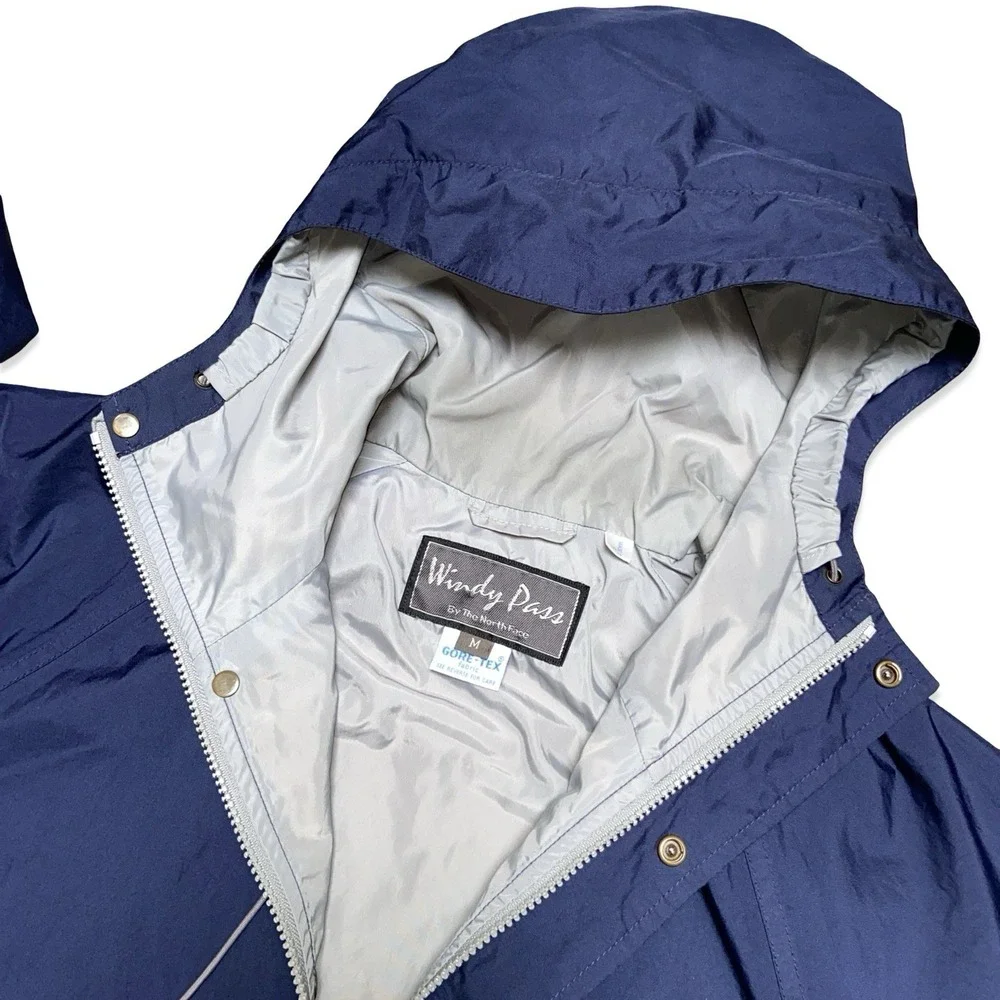 Vintage The North Face Windy Pass GORE-TEX Jacket M Navy Blue 80s 90s